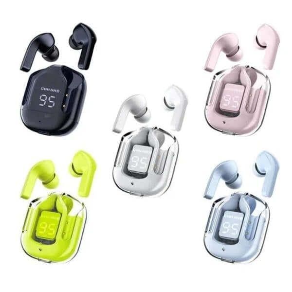 Original Air31 Earbuds - Best for PUBG Gaming Headset True Wireless Bluetooth Earphone Transparent HIFI Headphones LED Power Digital Display Stereo Sound Earphones for Xiaomi