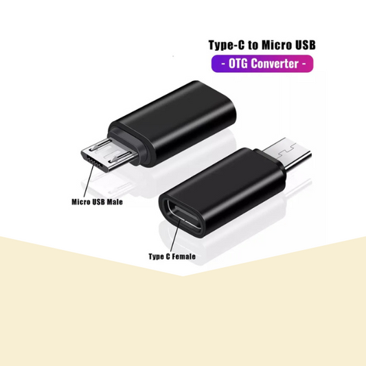 USB Type C to Micro USB Adapter, Type C Female to Micro USB Male Converter Connector Support Charge Data Sync
