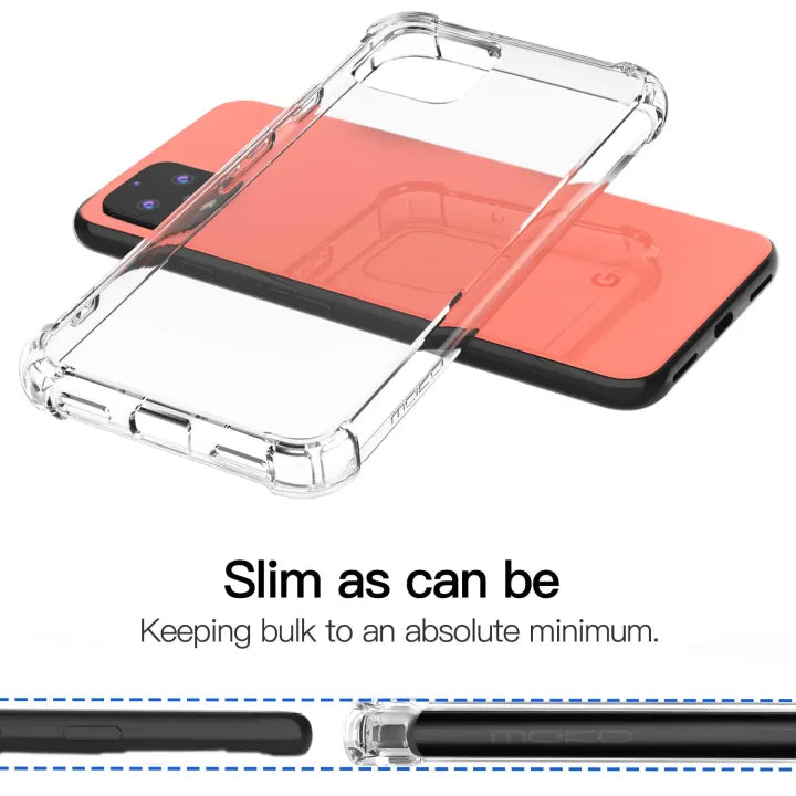 Google Pixel 4XL Soft Tpu Cover ShockProof Transparent Bumper Crystal Clear Ultra-Thin Case